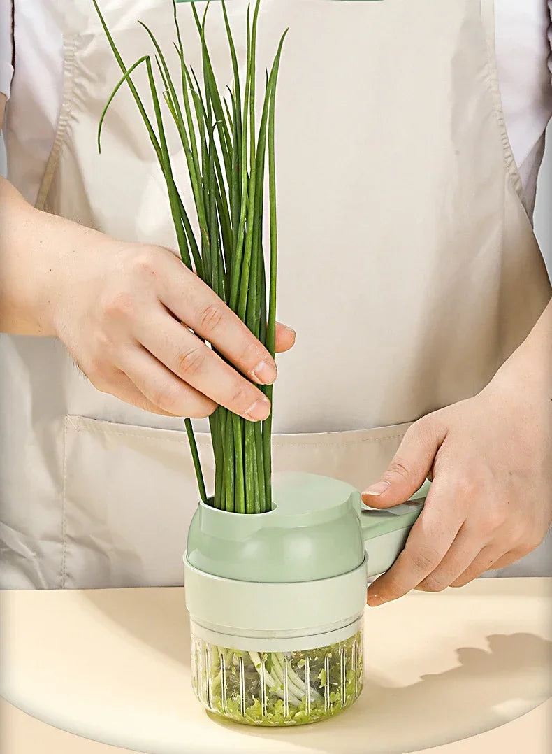 קוצץ ירקות חשמלי 4 ב־1