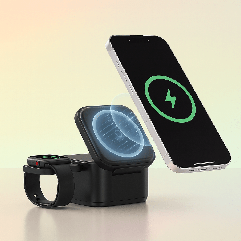 הפתרון האלגנטי לטעינה חכמה – מטען 3 ב - 1 לטעינה מהירה ומושלמת - NexoShop