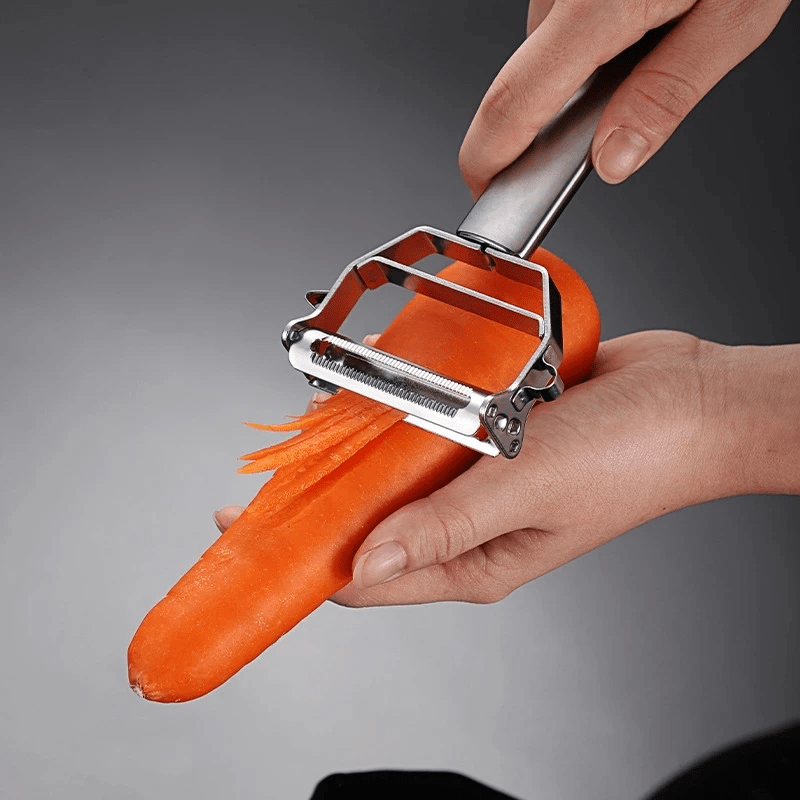 🥕 קולפן ירקות ופירות מנירוסטה – דיוק, נוחות ורב־שימושיות - NexoShop