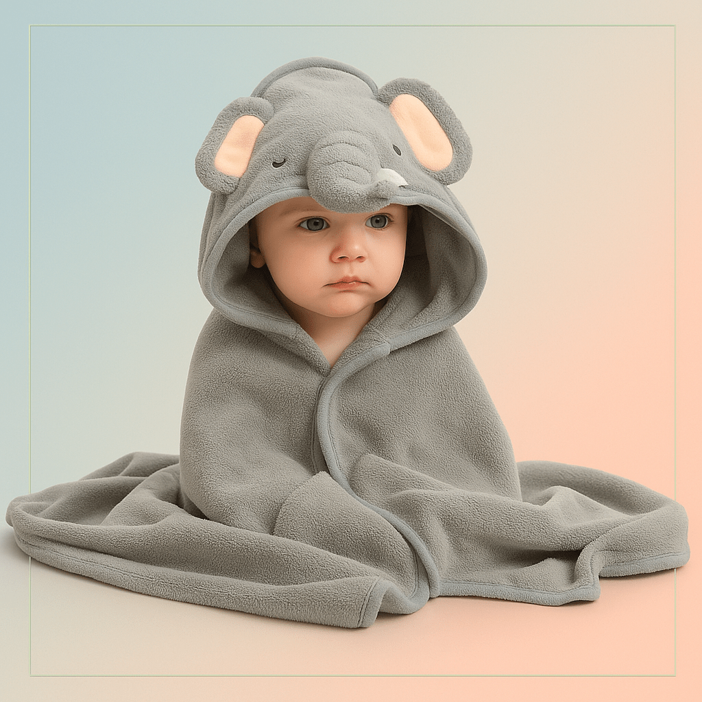 מגבת רחצה מחבקת לתינוקות - לשמירה על חום ונוחות - NexoShop
