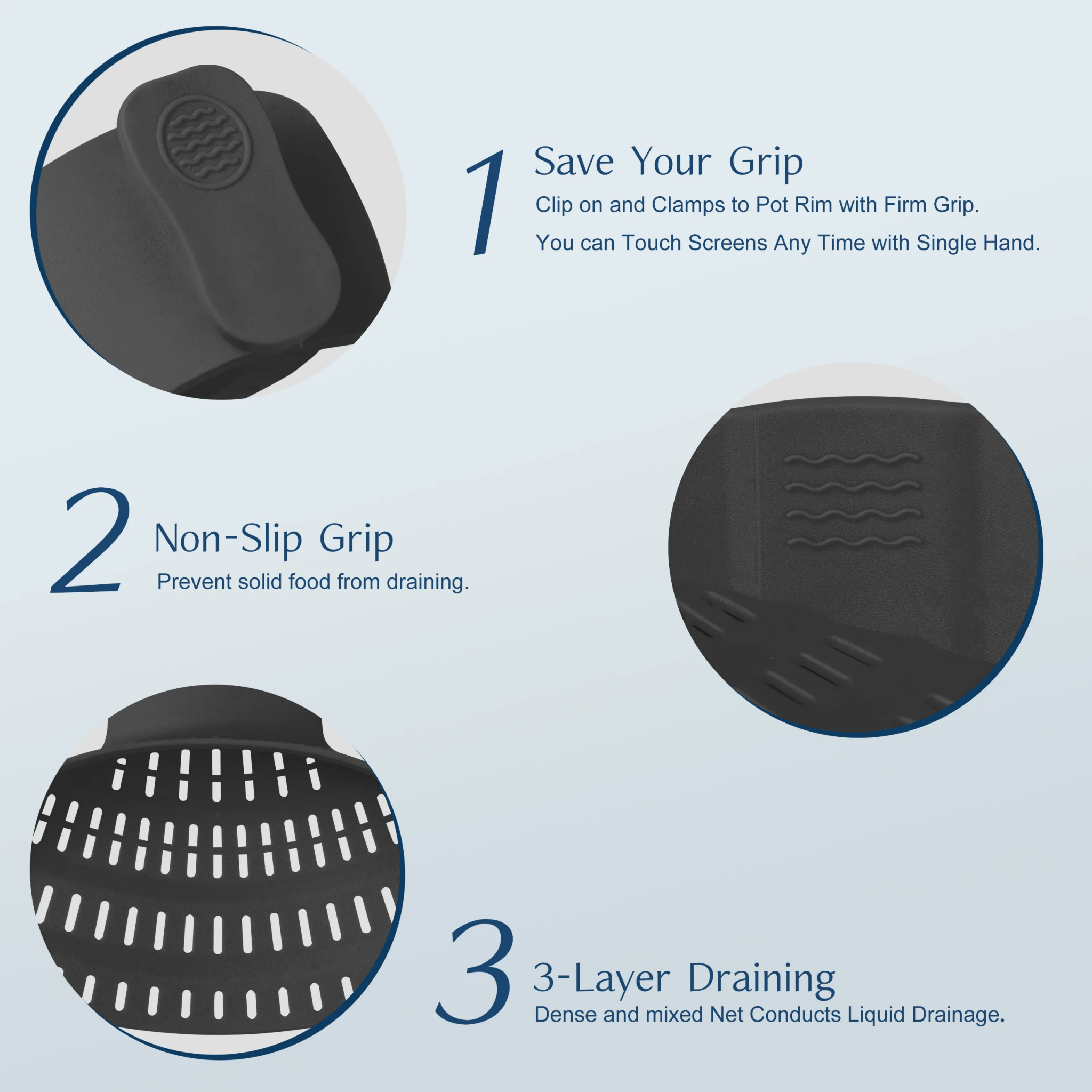 🧽 מסננת סיליקון נצמדת לסירים – פתרון חכם לבישול נקי ופשוט - NexoShop